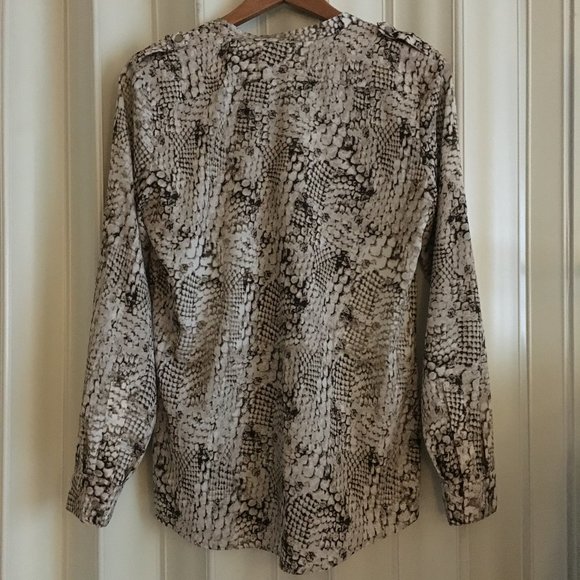 Calvin Klein Reptilian Print Button Down Shirt - Picture 3 of 16